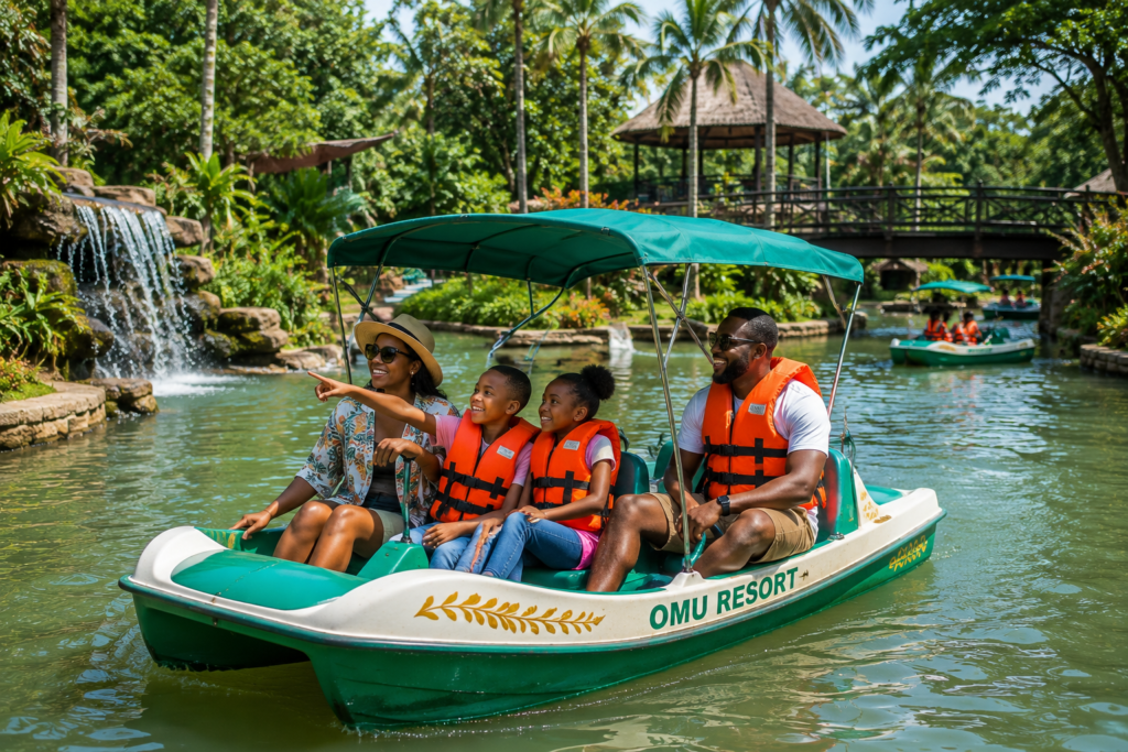 Artificial river at Omu Resort Lekki