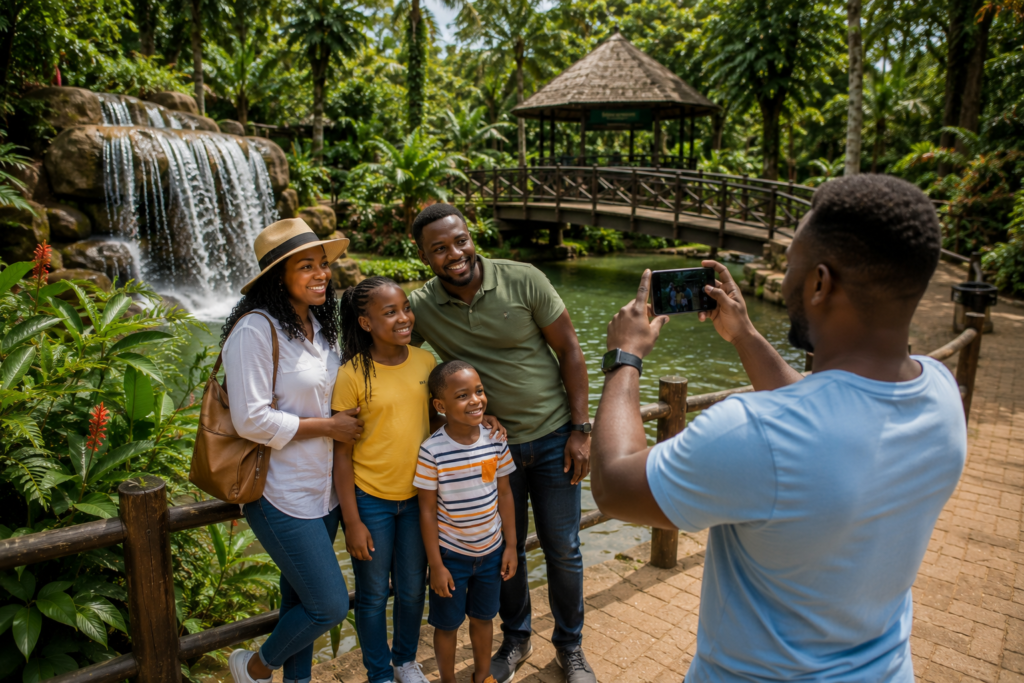 Visitors taking photographs