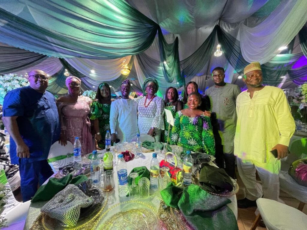 A beautiful image of Mrs. Beatrice Edebharia Evbota’s funeral celebration, highlighting the life and legacy she left behind. A green Friday to remember.