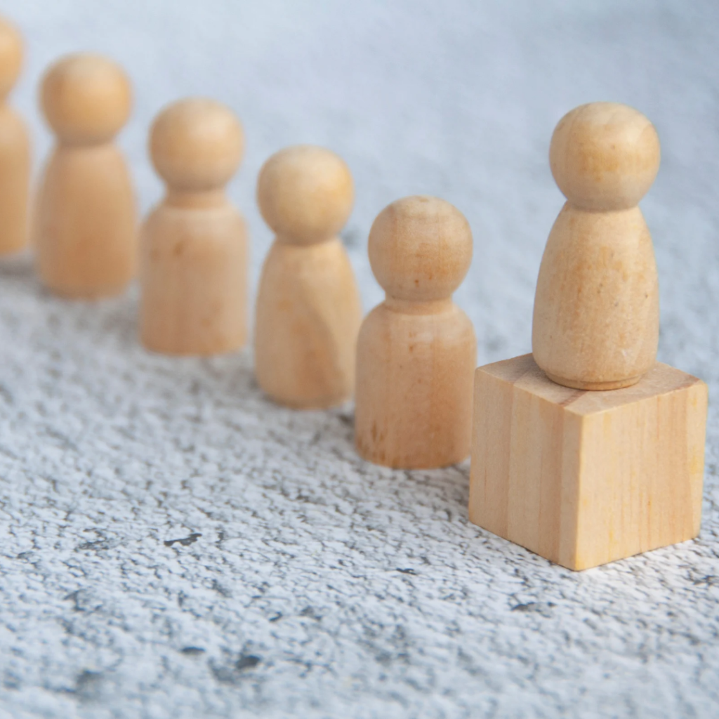 A confident leader guiding a team, symbolizing education's role in leadership.