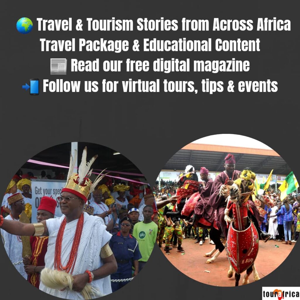 Our Travel Services: "Vibrant cultural procession during the Ofala and Ojude Oba Festival showcasing Nigerian heritage and traditional attire" Tour Africa Mag 
