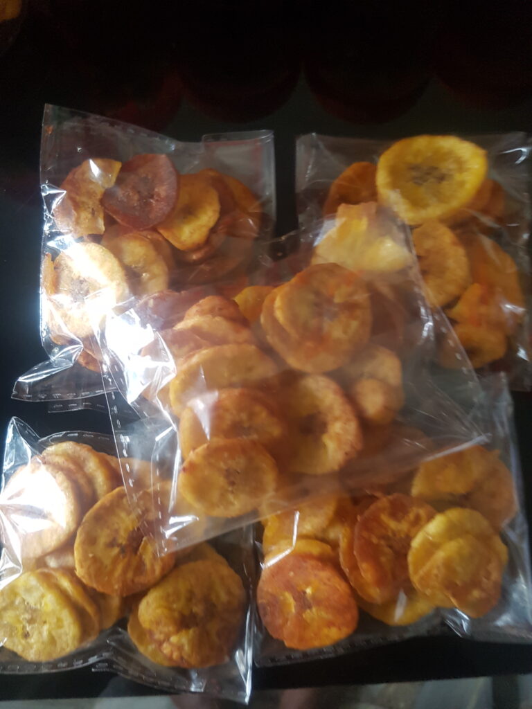 Snack Safari: Discover delicious treats of Chinchin, Plantain Chips, and Cookies.