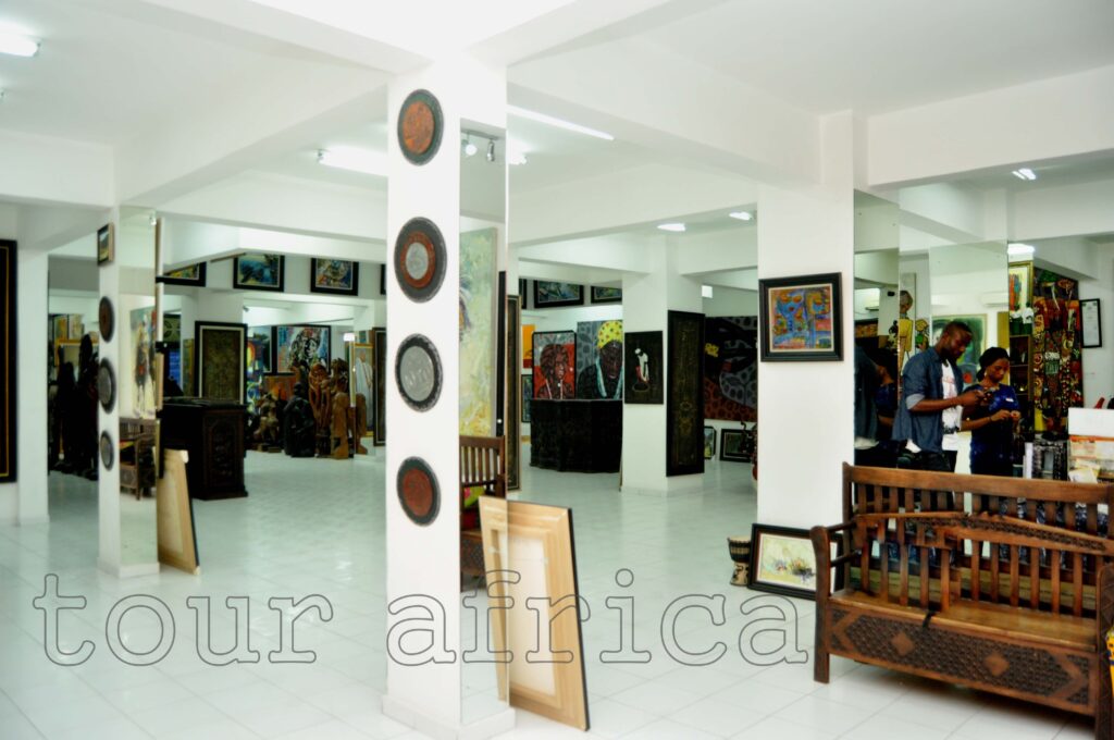"Nike Art Gallery in Lekki, Lagos, showcasing Nigerian artwork."