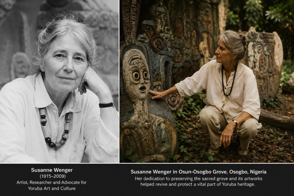 Susanne Wenger associated with the preservation of Osun Osogbo Grove