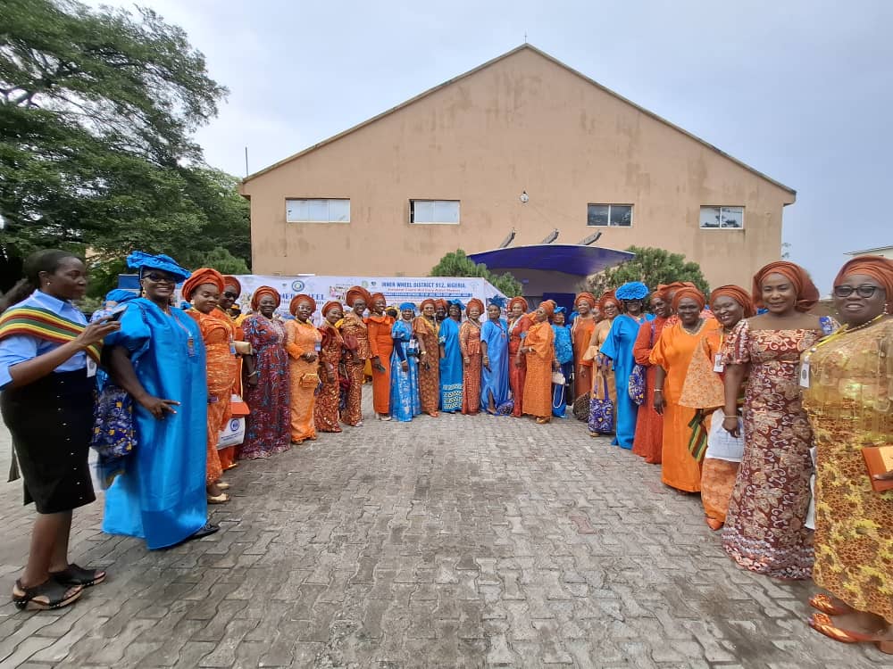 Delegates at the Inner Wheel Clubs Nigeria Annual Conference 2025 engaging in discussions and community service activities.