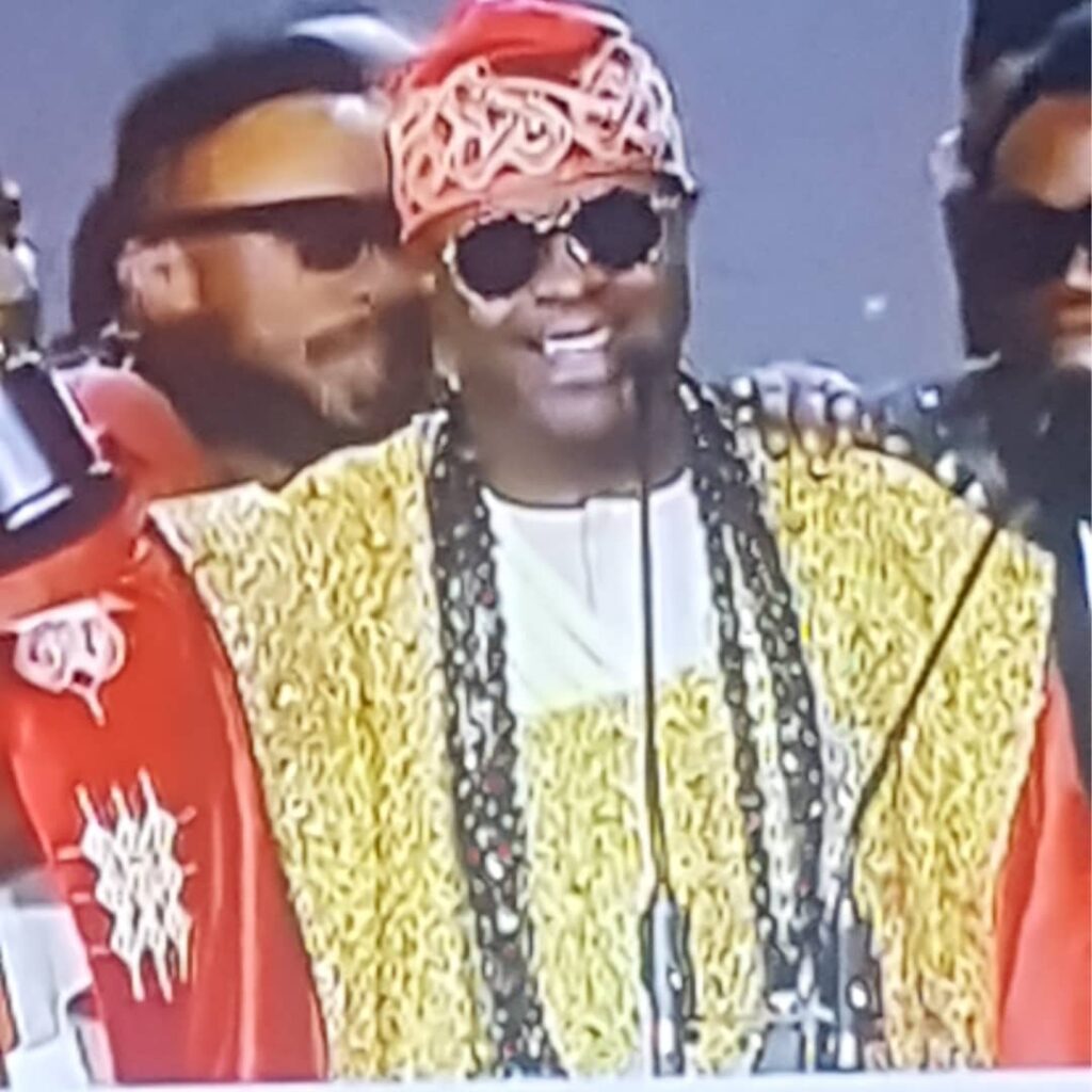 Nollywood stars in traditional attire during AMVCA 2025 cultural segment. Tour Africa Mag 