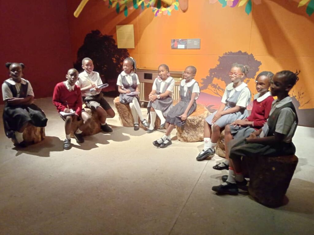 J Randle Museum Visit: Grade 4 students singing Yoruba folk songs during museum visit. Tour Africa Mag