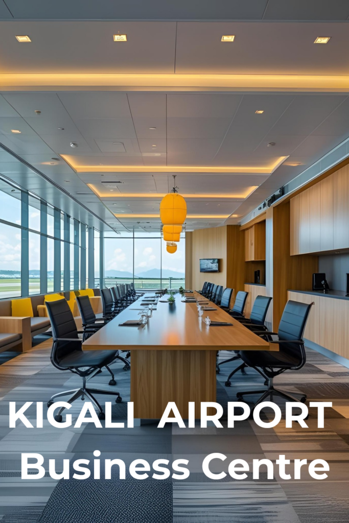 Business center at Kigali International Airport for corporate travelers. Tour Africa Magazine
