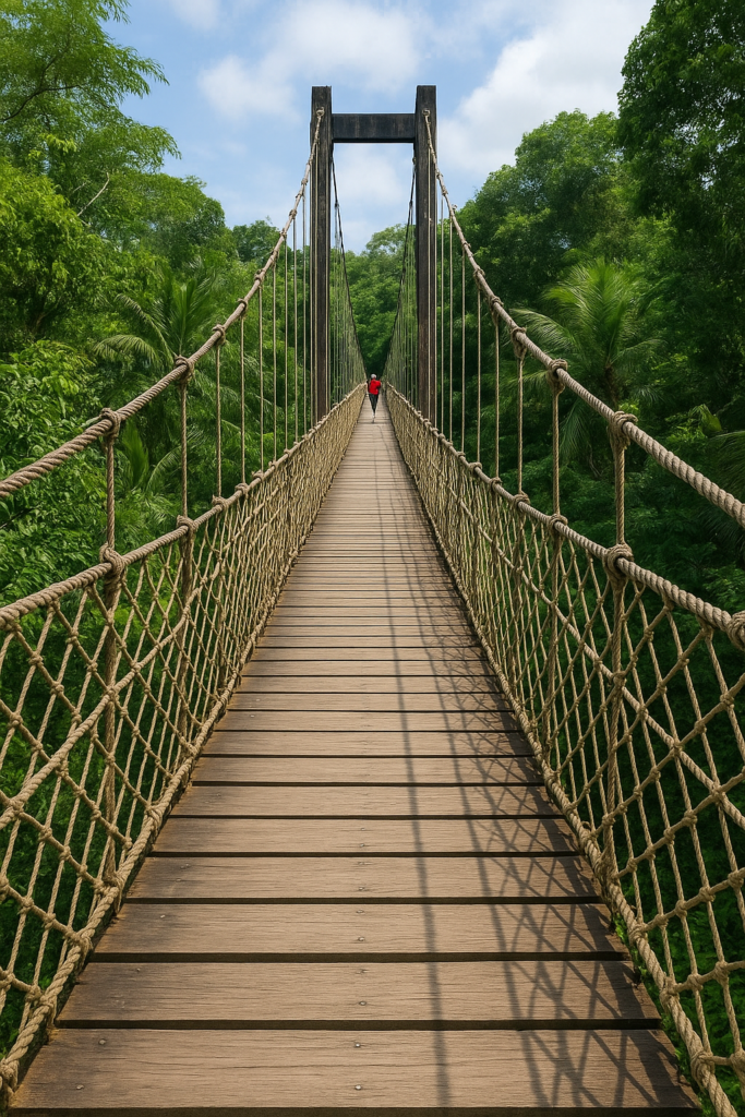 Fun Places to Visit in Lagos: The famous canopy walkway at Lekki Conservation Centre, Lagos tourist attraction. Tour Africa Magazine 