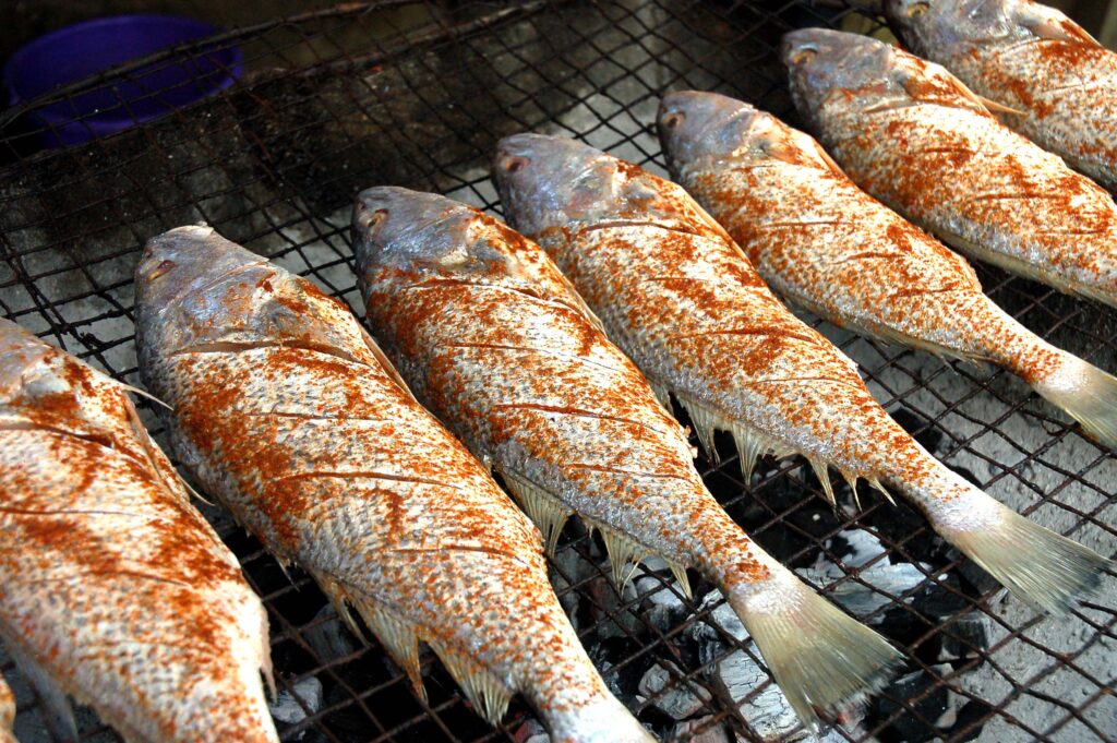 Local delicacy- Fish. A reflection of the town's coastal lifestyle. Tour Africa Magazine 