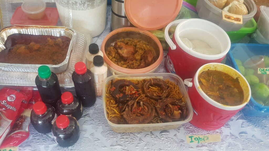 Nigeria's 65th Independence Celebration:Cultural Day at Pampers-Food display. Tour Africa Magazine