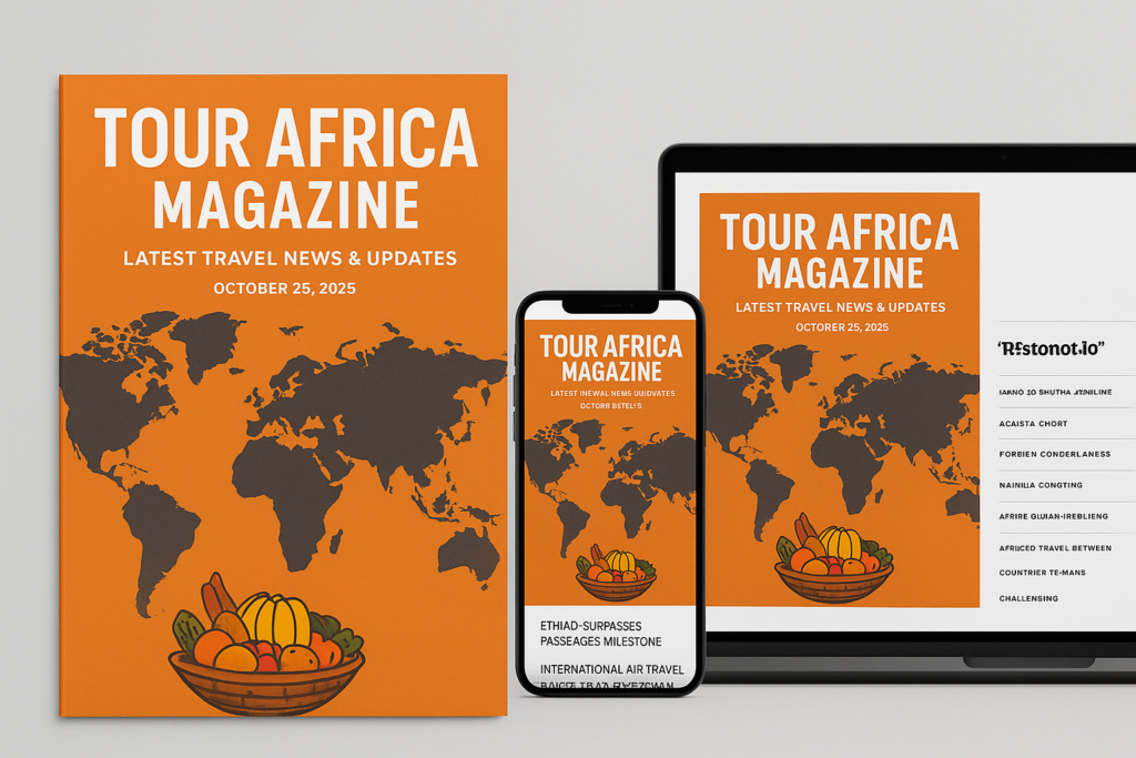 Latest Travel News and Updates October 25, 2025: “Tour Africa Magazine digital edition for weekly travel news and updates.” Tour Africa Magazine