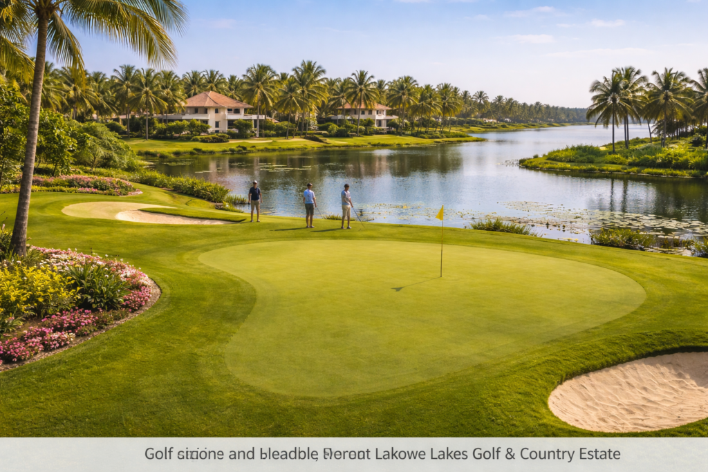 Resorts in Lagos Nigeria: “Golf course at Lakowe Lakes Golf & Country Estate, Lagos” Tour Africa Magazine