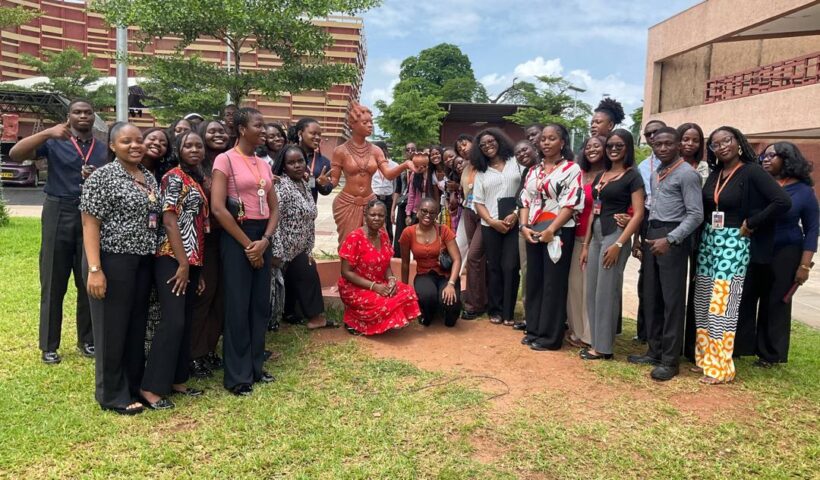Covenant University Psychology students during their J K Randle Centre excursion in Lagos.