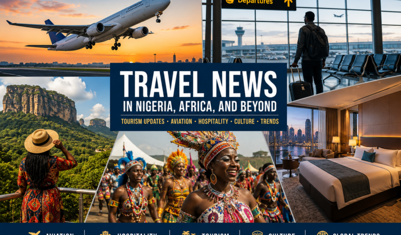 Travel news in Nigeria, Africa and beyond featuring tourism, aviation, hospitality and cultural events