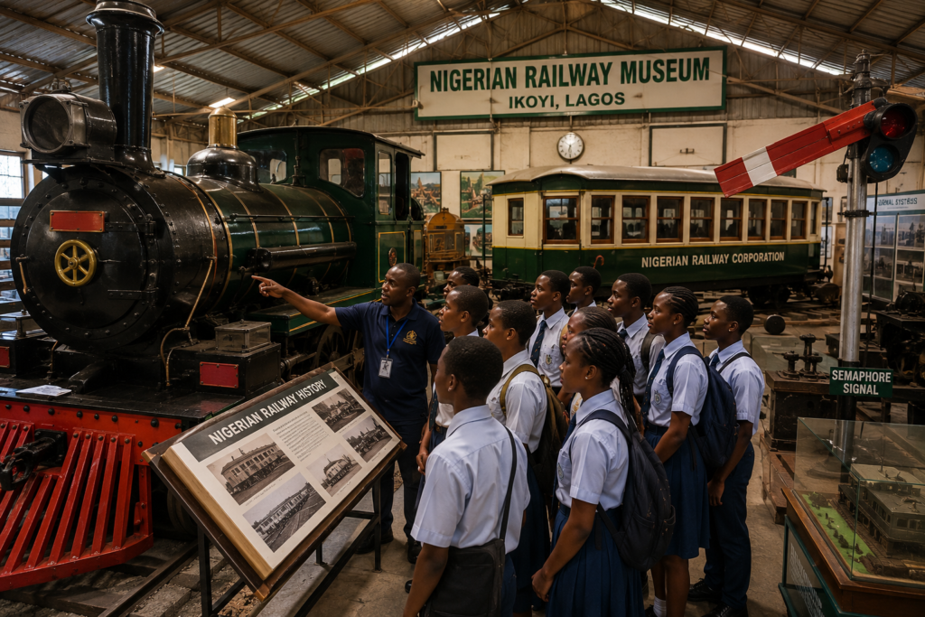 Historic Railway exhibits at the Nigerian Railway Museum