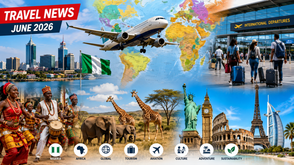 Travel News June 2026 featuring Nigeria Africa and global tourism updates