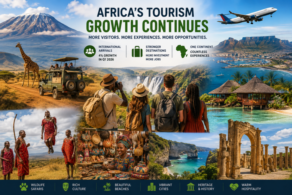 Africa tourism growth and international arrivals in 2026