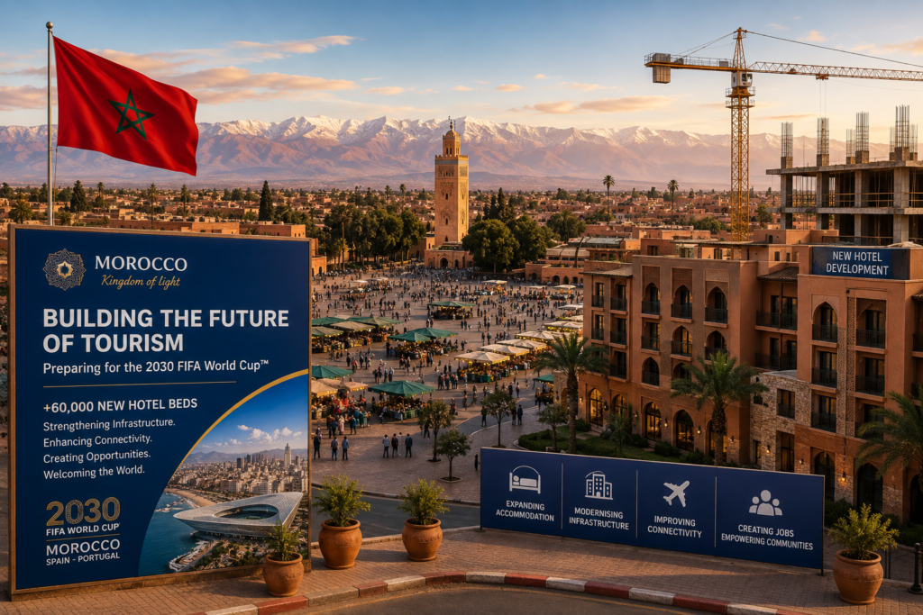 Morocco expands tourism infrastructure and hotel capacity ahead of the 2030 FIFA World Cup