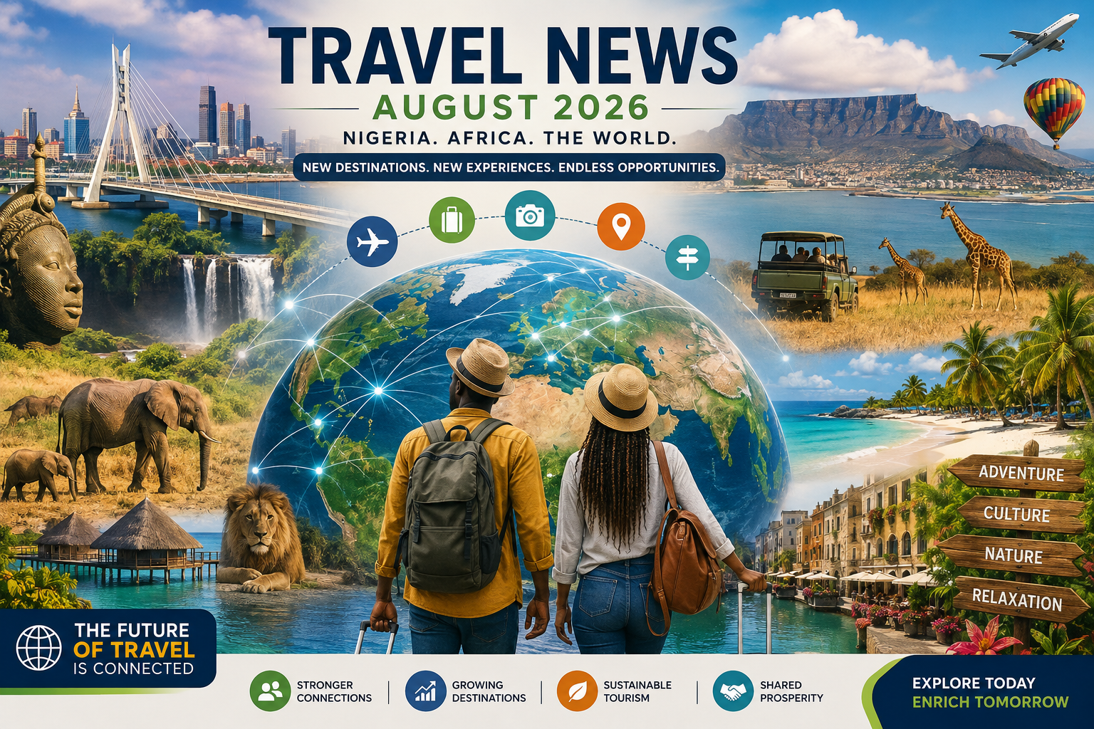 Travel News August 2026 covering Nigeria, Africa and global tourism